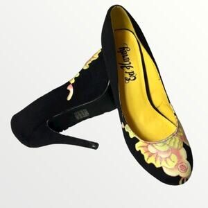 Ed Hardy Sz 6 Women's Amma Heels Pinup Stilettos Unworn